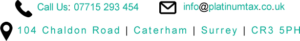 Platinum Tax | 104 Chaldon Road, Caterham on the hill, CR3 5PH
